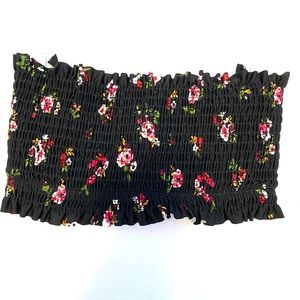 target - underwire floral tube swim top